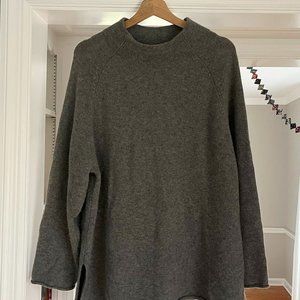 TOAST Wool Cashmere Sweater, Gray, Size Large